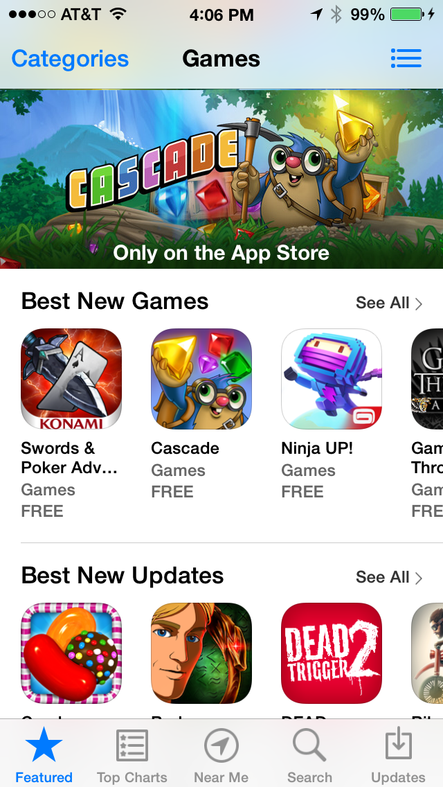 Cascade Gets Apple Feature! | funkitron